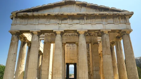 Temple of Hephaestus, Athens Stock Footage 89583978