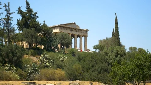 Temple of Hephaestus, Athens Stock Footage 89583992