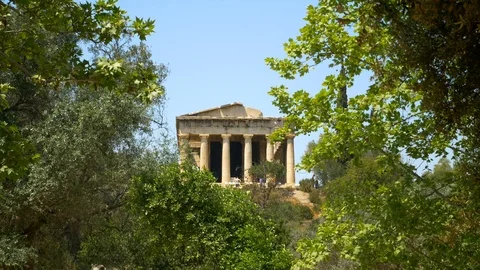 Temple of Hephaestus, Athens Stock Footage 89584904
