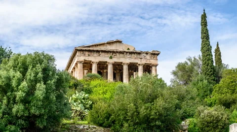 Temple of Hephaestus - Athens, Greece Stock Footage 52094631