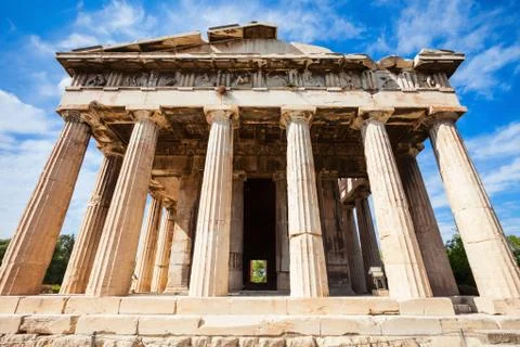 Temple of Hephaestus, Athens Stock Photos