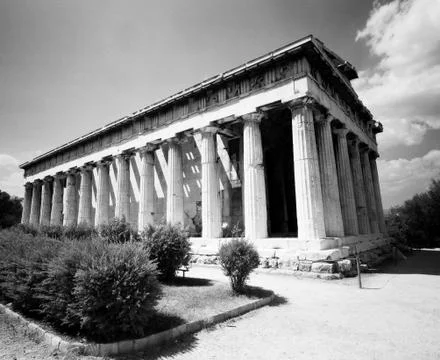 Temple of hephaestus Stock Photos