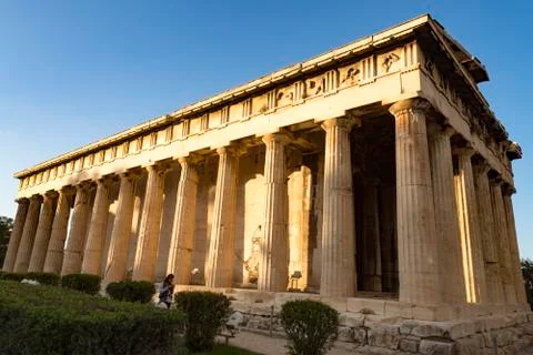 Temple of hephaestus Stock Photos