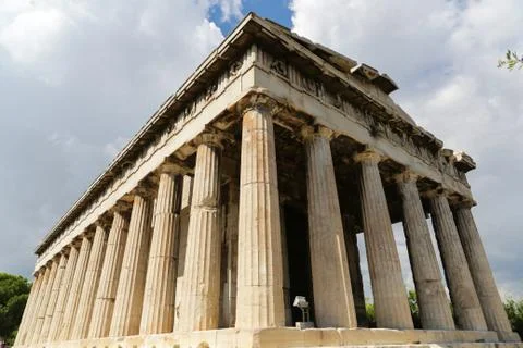 Temple of Hephaestus Stock Photos