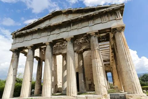 Temple of Hephaestus Stock Photos