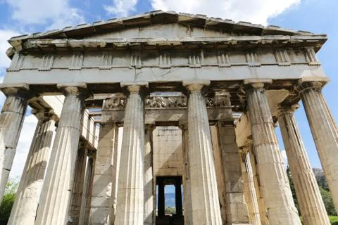 Temple of Hephaestus Stock Photos