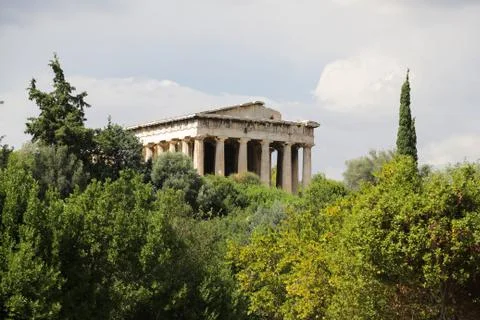 Temple of Hephaestus Stock Photos