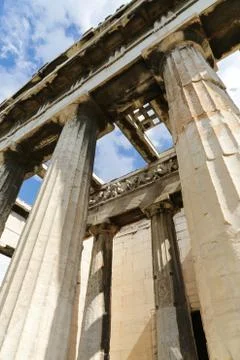 Temple of Hephaestus Stock Photos