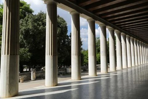 Temple of Hephaestus Stock Photos