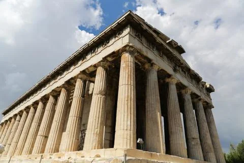 Temple of Hephaestus Stock Photos