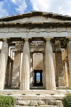 Temple of Hephaestus Stock Photos