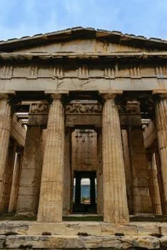 Temple of Hephaestus Stock Photos