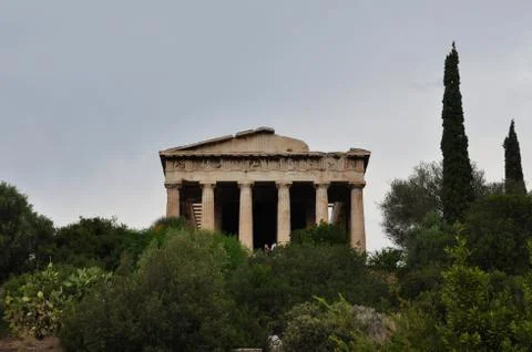 Temple of hephaestus Stock-Fotos