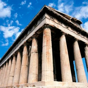 Temple Hephaisteion,Athens Stock Photos