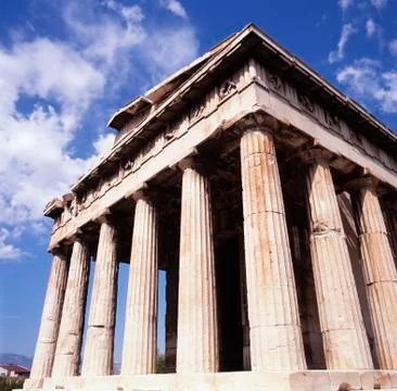 Temple Hephaisteion,Athens Stock Photos