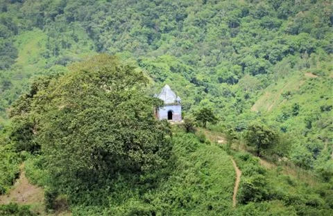Temple on a hill Stock Photos