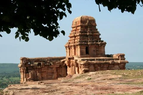 Temple on Hilltop Stock Photos