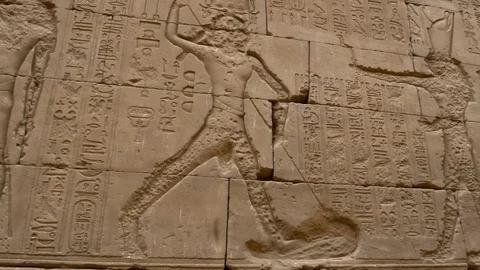 Temple of Horus, Edfu Stock Footage 88137148