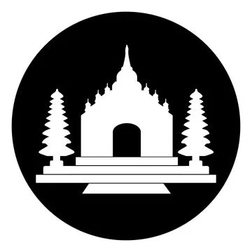 Temple icon design Stock Illustration