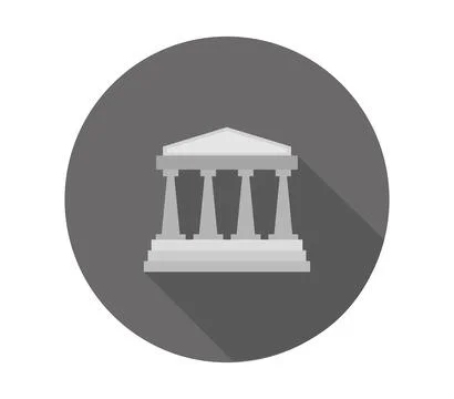 Temple icon illustrated in vector on white background Stock Illustration