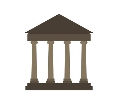 Temple icon illustrated in vector on white background Stock Illustration