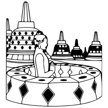 Temple icon Stock Illustration