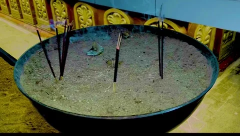 The temple Incense 库存影片 248121131