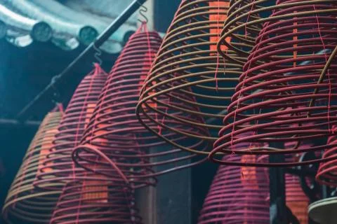 Temple Incense Stock Photos