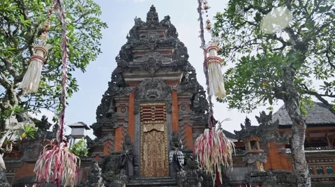 Temple Indonesia slow motion Stock Footage 58328579