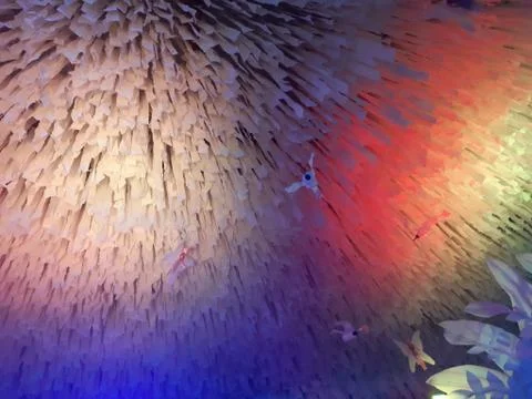 Temple inside ceiling decorations. Stock Photos