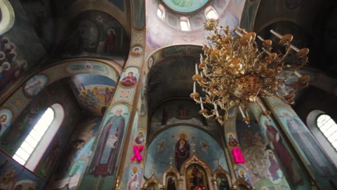 Temple interior Stock Footage 130398512