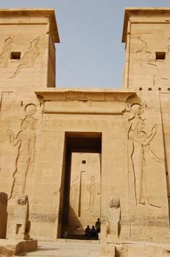 Temple of isis Stock Photos