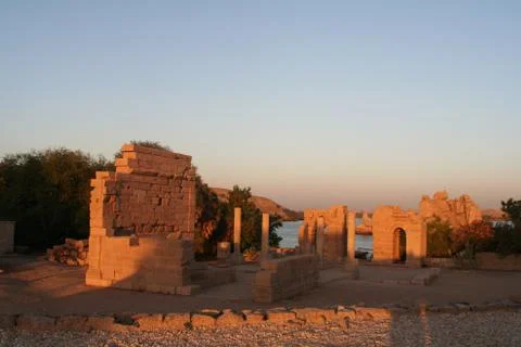 The Temple of Isis Stock Photos