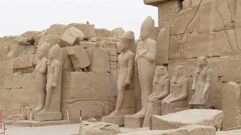 Temple of karnak ancient Egypt Stock Photos