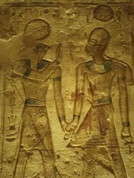 Temple of karnak ancient Egypt Stock Photos