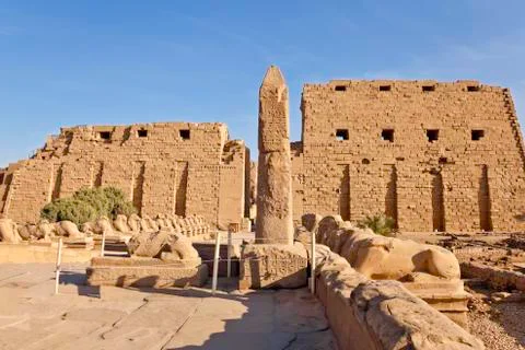 Temple of karnak Stock Photos