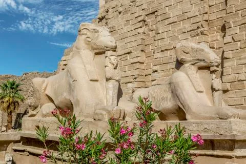 Temple of karnak Stock Photos