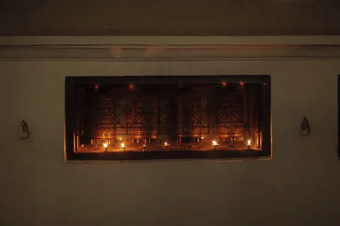 Temple in Kathmandu, Time Lapse Video stock 51530207