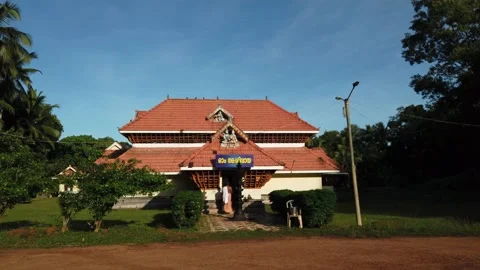 Temple Kerala model. Shiv temple India. Stock Footage 156848886