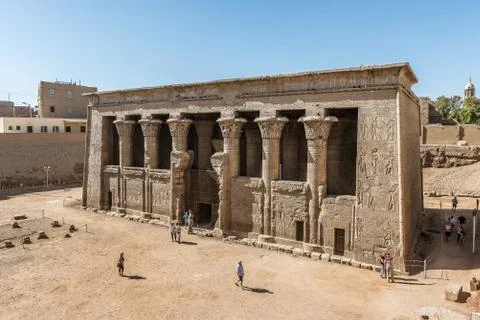 The Temple of Khnum at Esna Stock Photos
