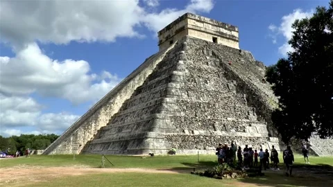 Temple of Kukulcan, Chichen Itza, Mexico. 스톡 동영상 145244925