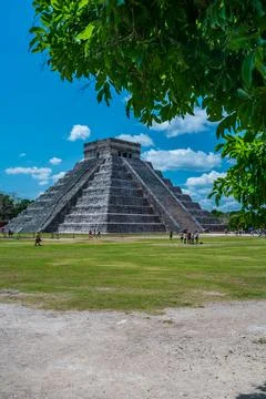 Temple of Kukulcan in Chichen Itza Stock Photos