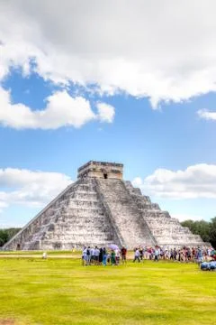 Temple of Kukulkan at Chichen Itza, Yucatan, Mexico Stock Photos