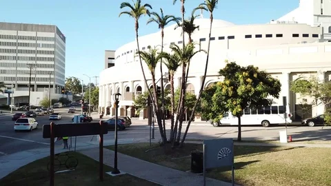 Temple in Los Angeles Stock Footage 123709703