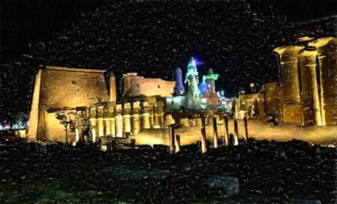 Temple of Luxor Egypt Stock Photos