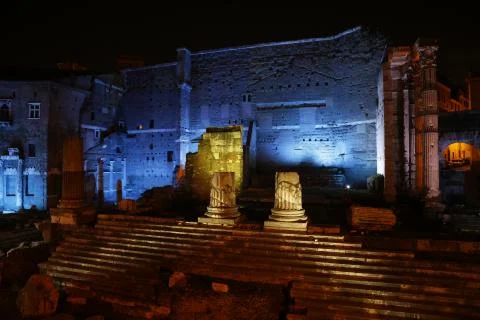 Temple of Mars Ultor Stock Photos
