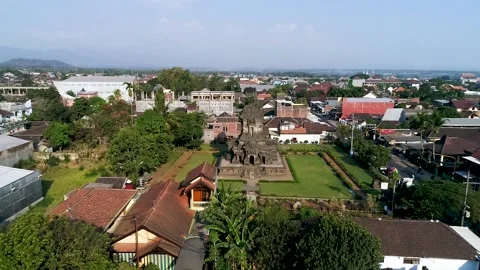 Temple In The Middle of Suburb 3 Video stock 139387571