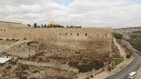Temple Mount, Aerial View Stock Footage 71003373