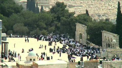 Temple Mount fix frame 3 Stock Footage 605421