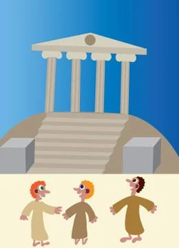 Temple mount Stock Illustration